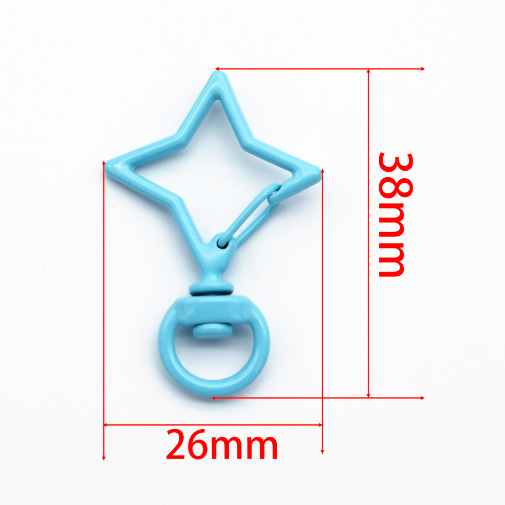 5pcs 38x26mm Colorful Star Rho - огляд і ціна Jewelry Making Rings