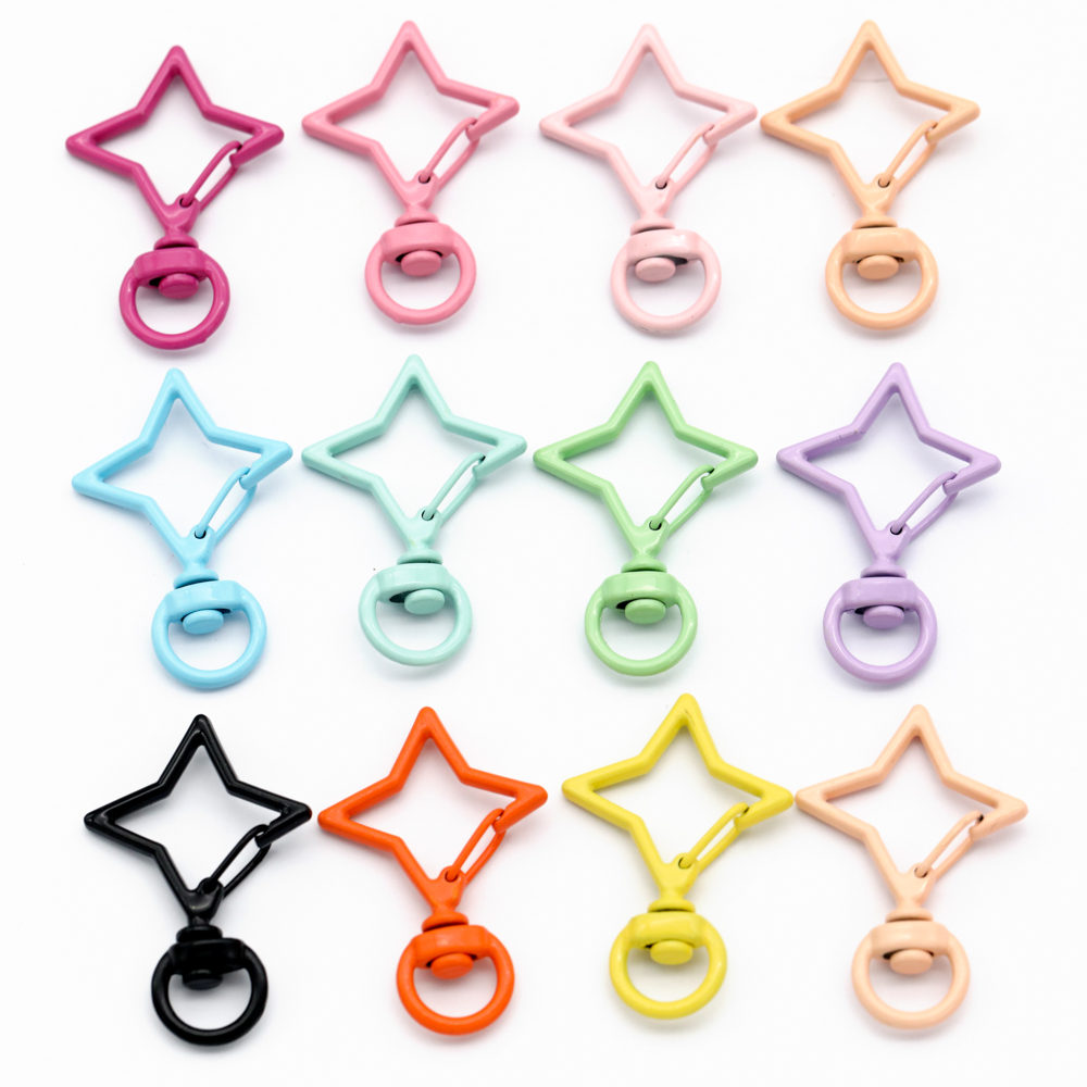 5pcs 38x26mm Colorful Star Rho - огляд і ціна Jewelry Making Rings