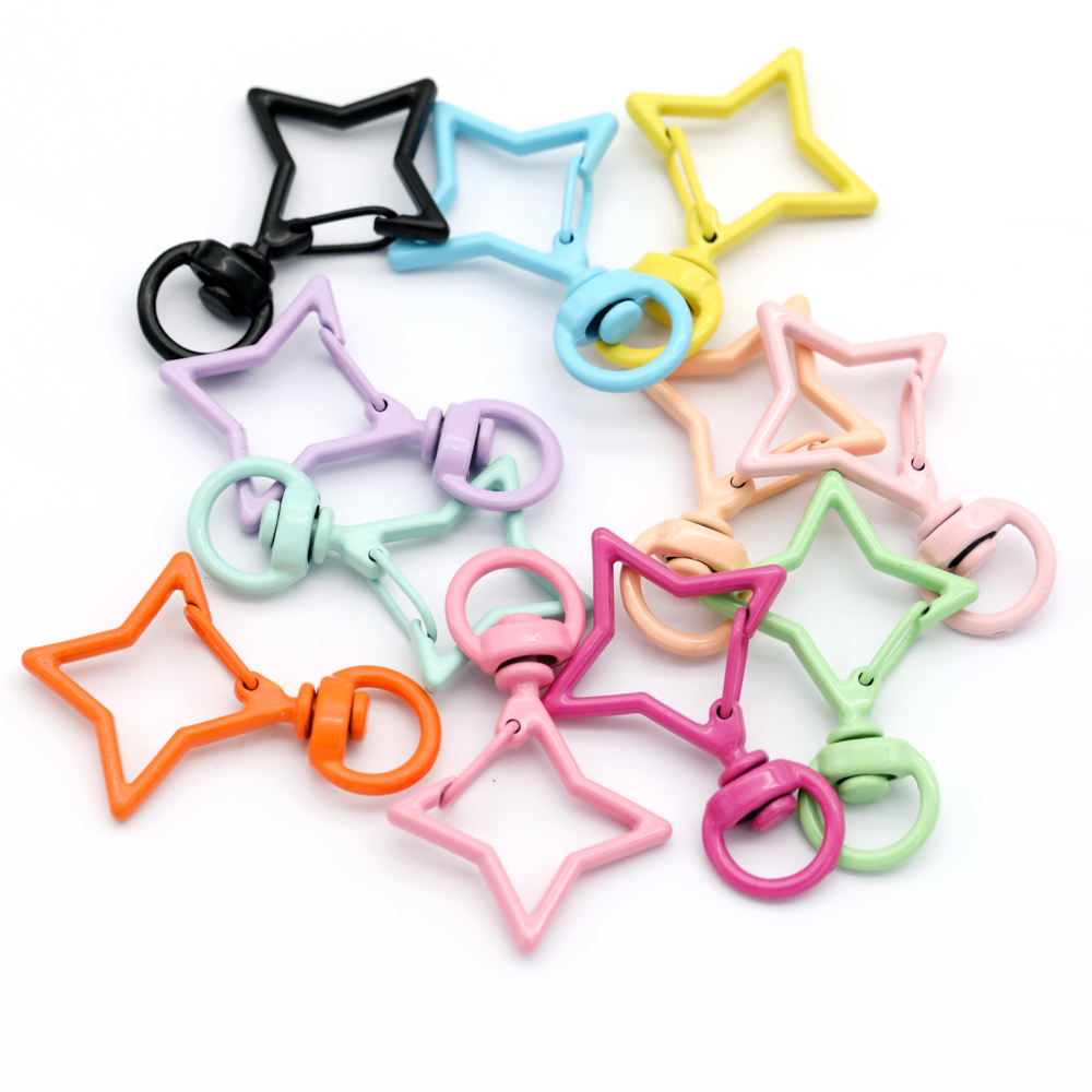 5pcs 38x26mm Colorful Star Rho - огляд і ціна Jewelry Making Rings