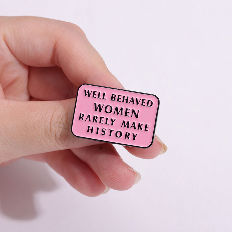 Feminist Enamel Pins Well Beha - огляд і ціна Jewelry Making History