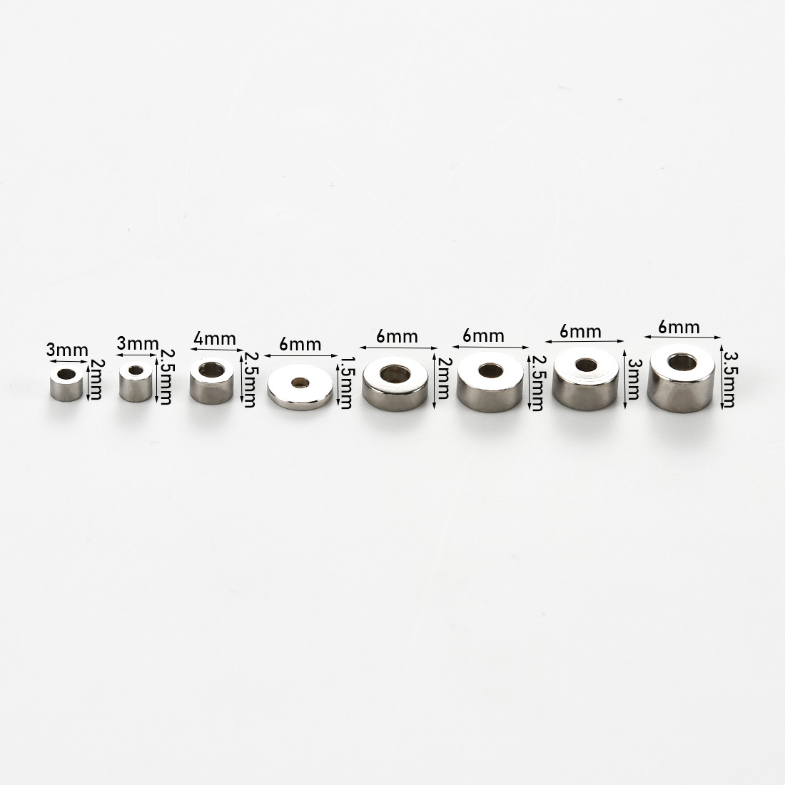 50Pcs Stainless Steel Cylinder - огляд і ціна Jewelry Making Silver