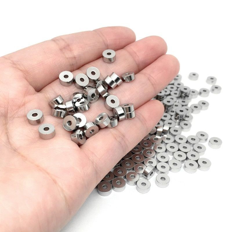 50Pcs Stainless Steel Cylinder - огляд і ціна Jewelry Making Silver