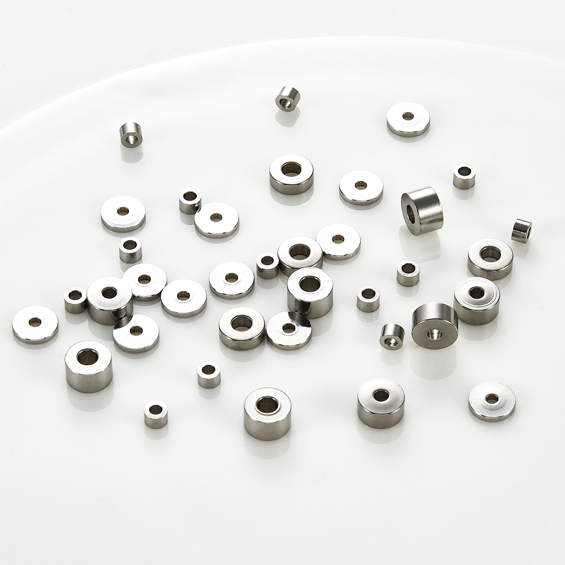 50Pcs Stainless Steel Cylinder - огляд і ціна Jewelry Making Silver