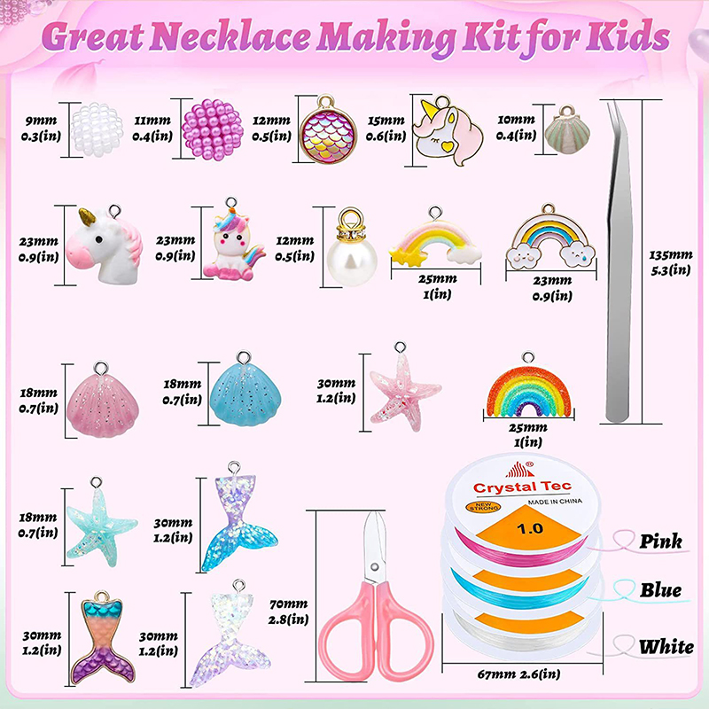 Rainbow ABS Pearl Beads Kit Gr - огляд і ціна Jewelry Making For Kids