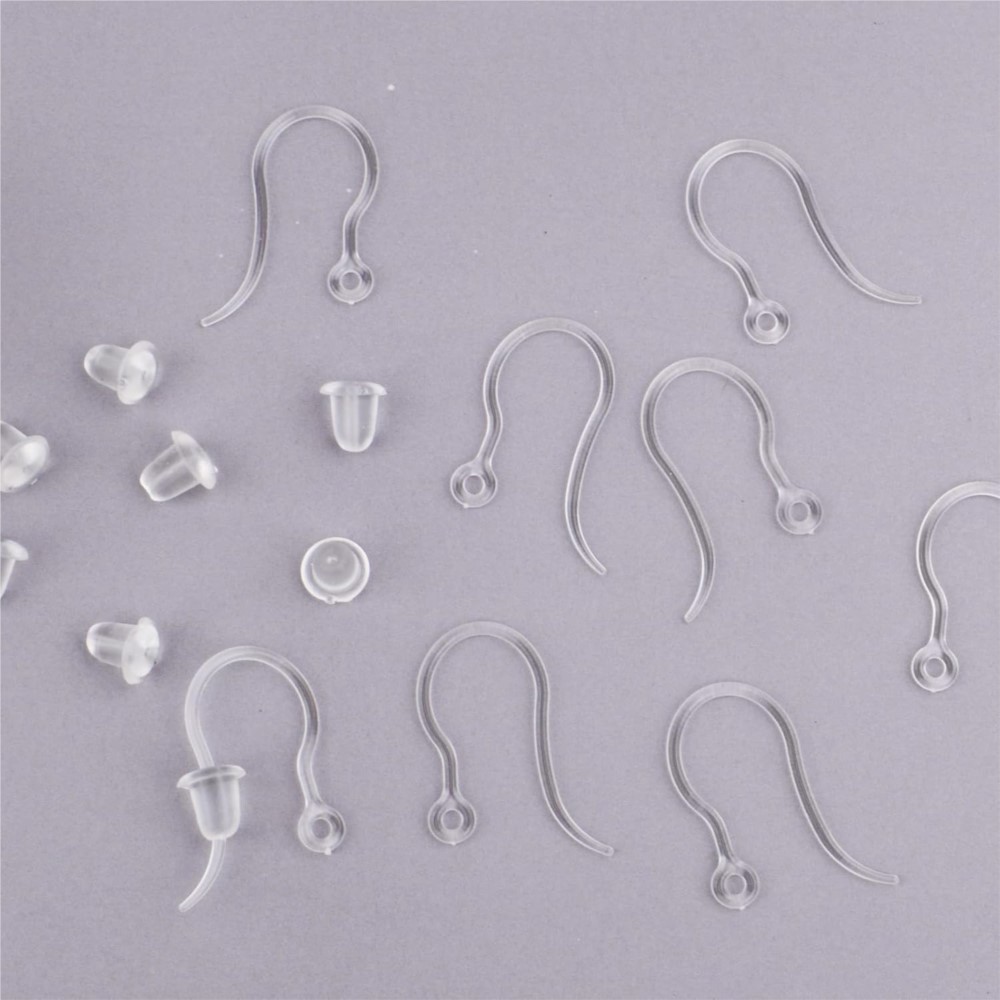 40pcs Clear Plastic Earring Ho - огляд і ціна Jewelry Making School