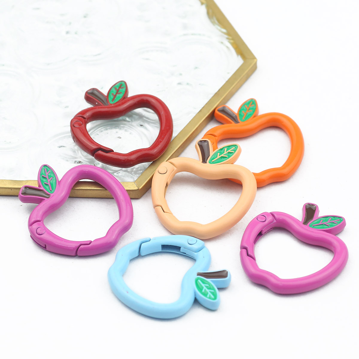 1pcs 28*30mm Metallic iron Yel - огляд і ціна Jewelry Making Charms