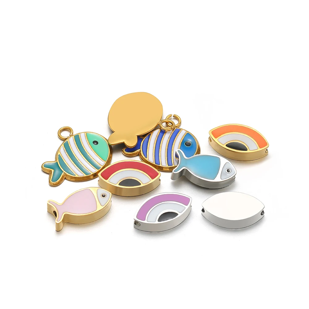 5Pcs Stainless Steel Colorful  - огляд і ціна Jewelry Making For Kids