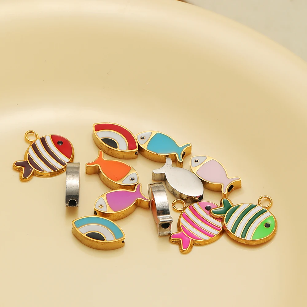 5Pcs Stainless Steel Colorful  - огляд і ціна Jewelry Making For Kids