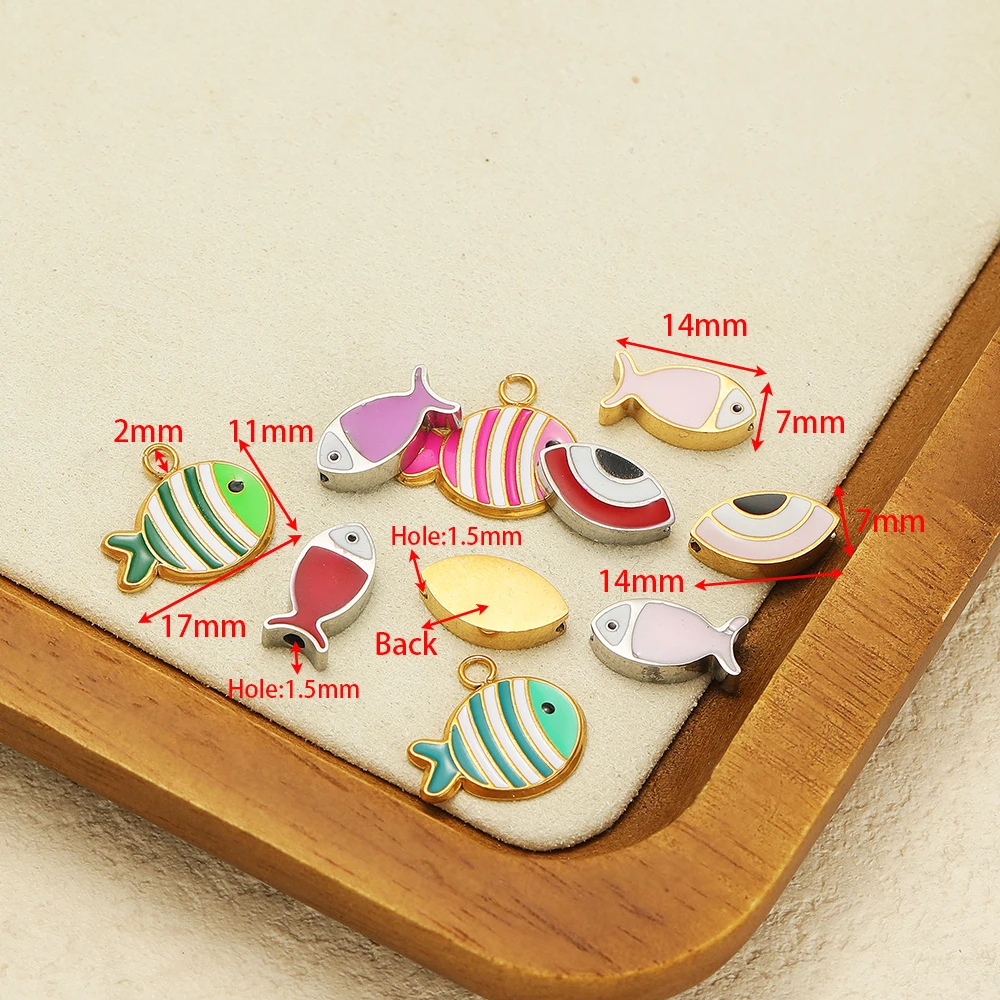 5Pcs Stainless Steel Colorful  - огляд і ціна Jewelry Making For Kids