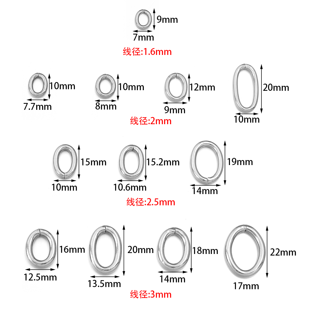 20pcs/lot Stainless Steel Oval - огляд і ціна Jewelry Making Looper Tool