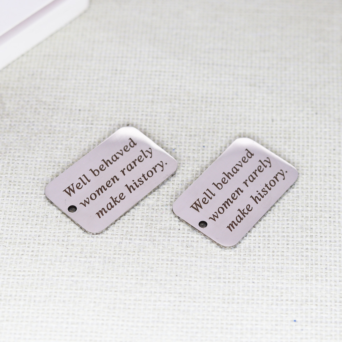 2pcs/Lot Well Behaved Women Ra - огляд і ціна Jewelry Making History