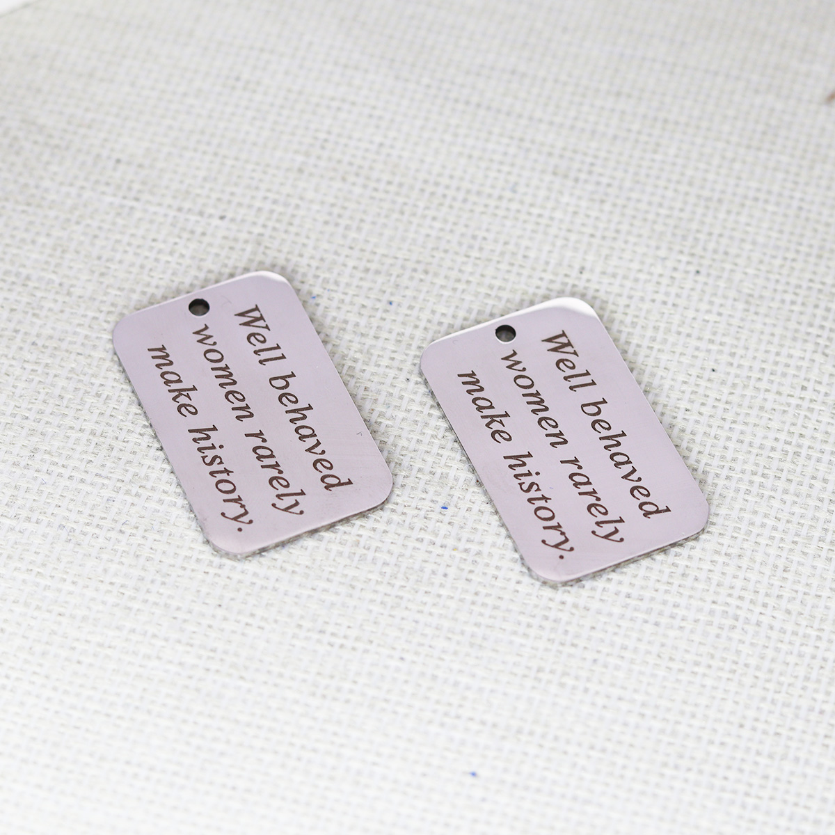 2pcs/Lot Well Behaved Women Ra - огляд і ціна Jewelry Making History