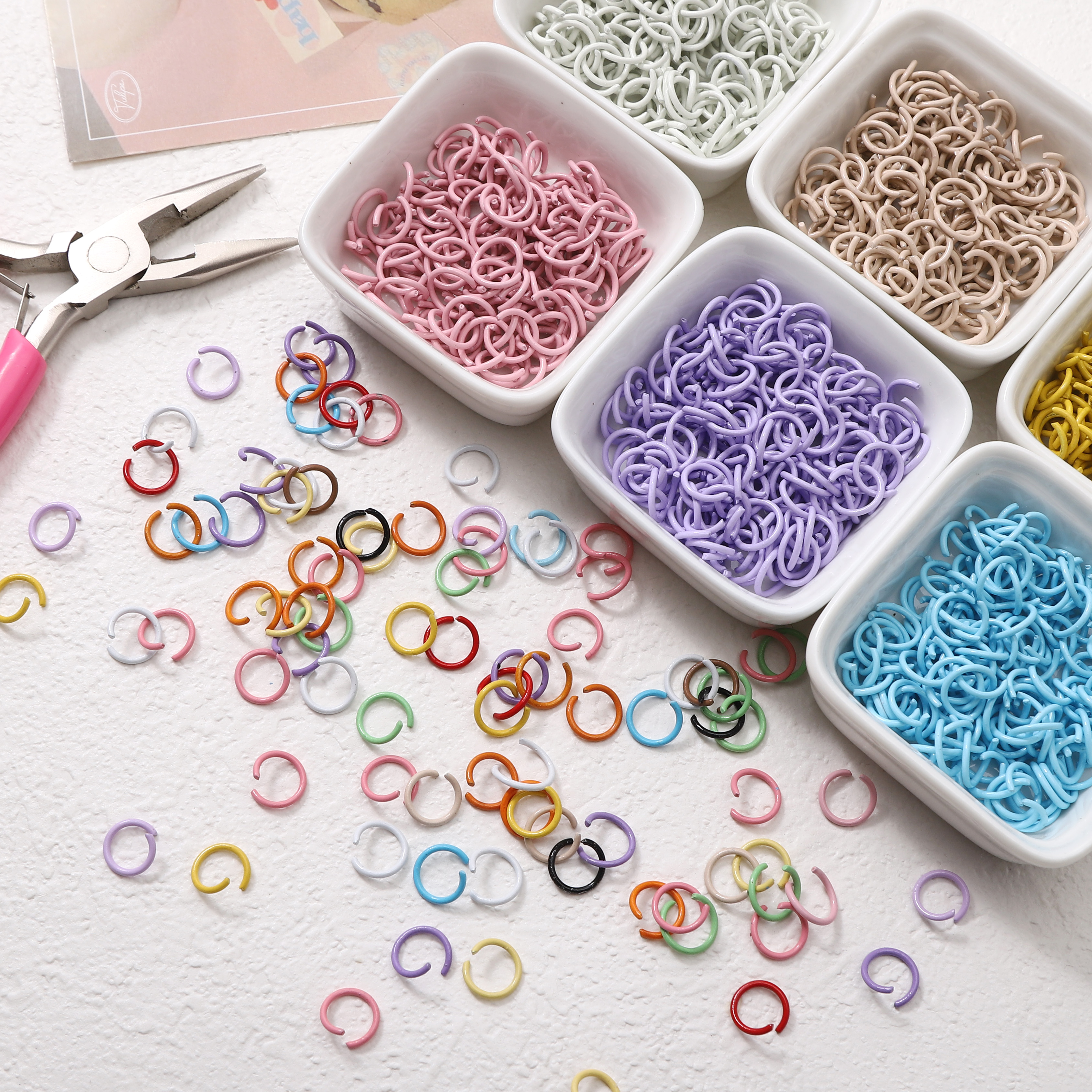 50Pcs/lot 10mm Colorful Iron S - огляд і ціна Jewelry Making Looper Tool