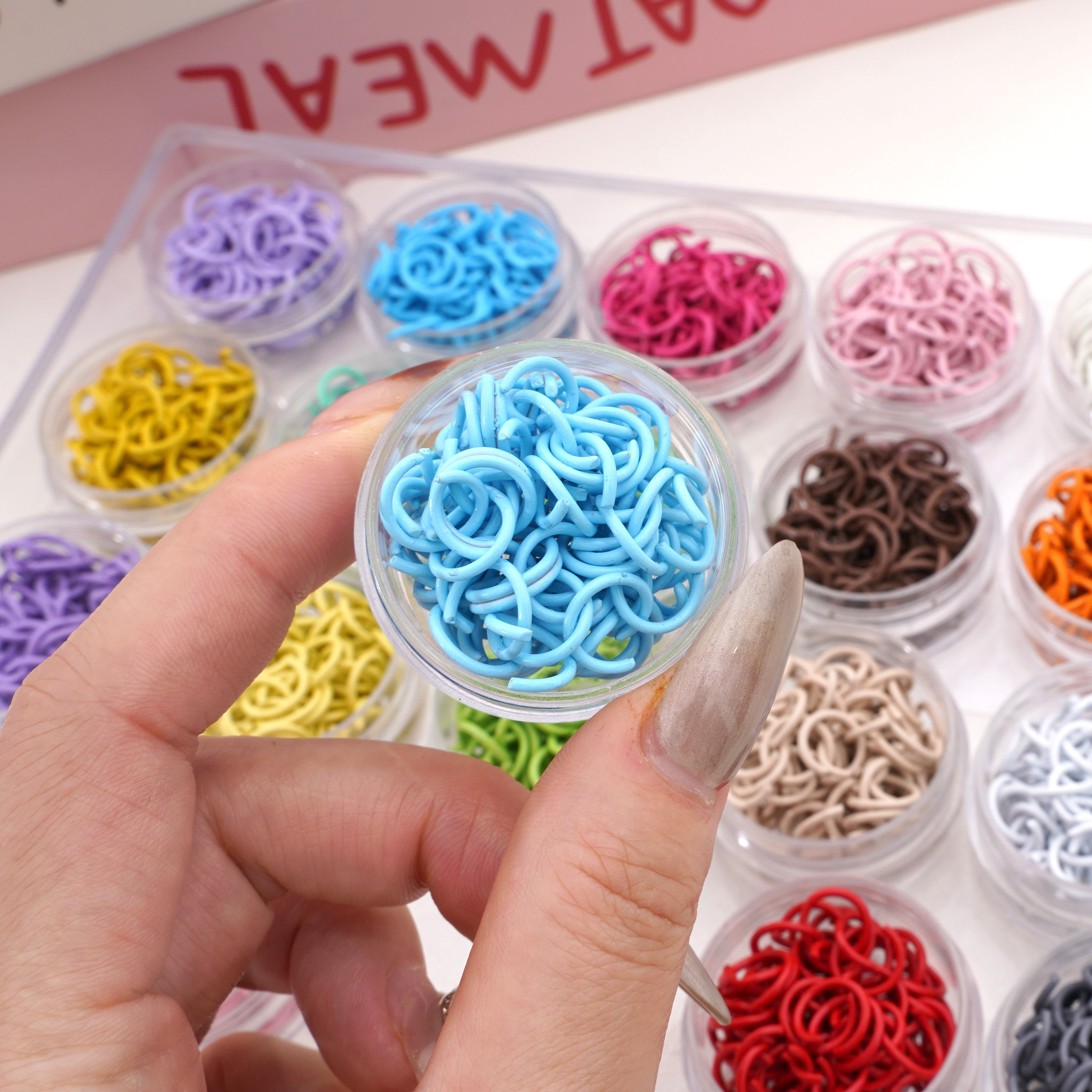50Pcs/lot 10mm Colorful Iron S - огляд і ціна Jewelry Making Looper Tool