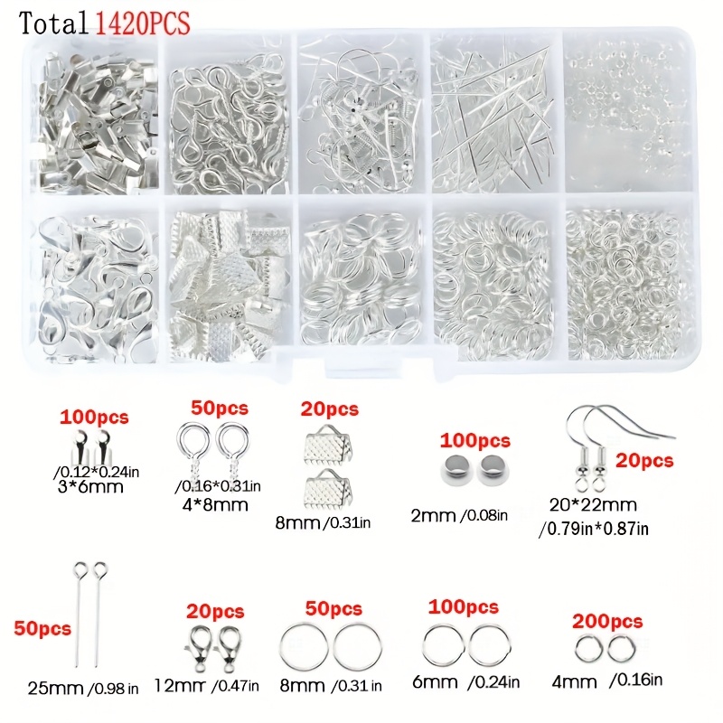 1420pcs 1box Jewelry Findings  - огляд і ціна Jewelry Making Rings