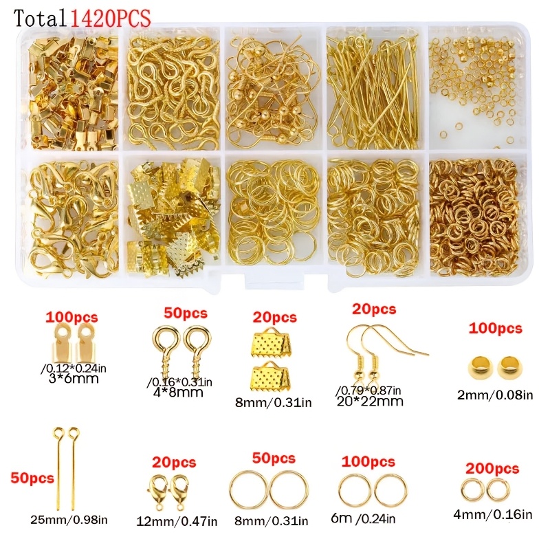 1420pcs 1box Jewelry Findings  - огляд і ціна Jewelry Making Rings
