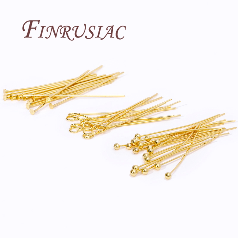 50Pcs 20-50mm Gold Plated Pins - огляд і ціна Jewelry Making Looper Tool
