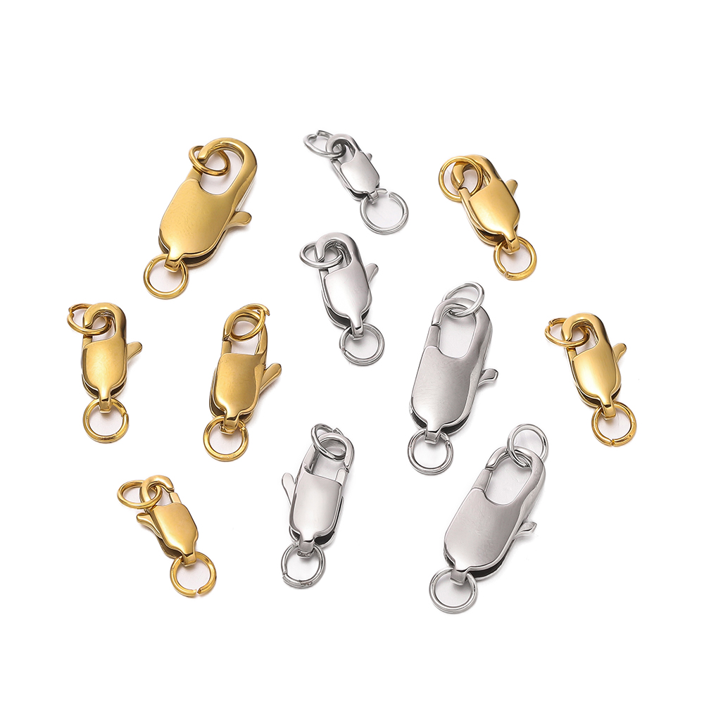 5pcs Gold/Steel Color Stainles - огляд і ціна Jewelry Making Rings