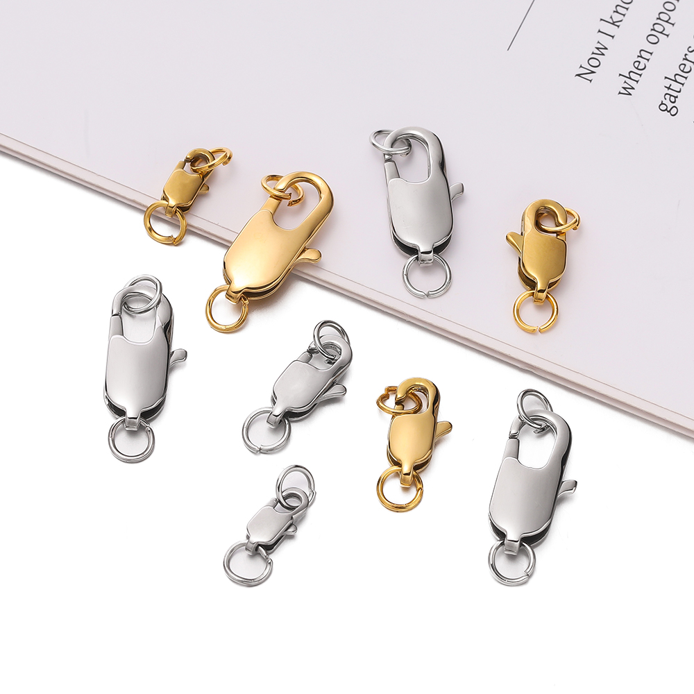 5pcs Gold/Steel Color Stainles - огляд і ціна Jewelry Making Rings