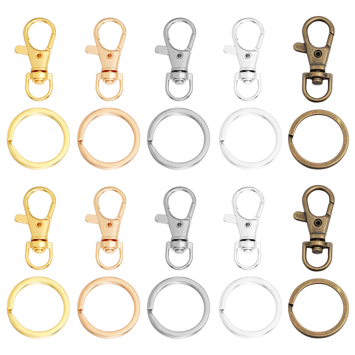 10Sets Alloy Swivel Lobster Cl - огляд і ціна Jewelry Making Rings