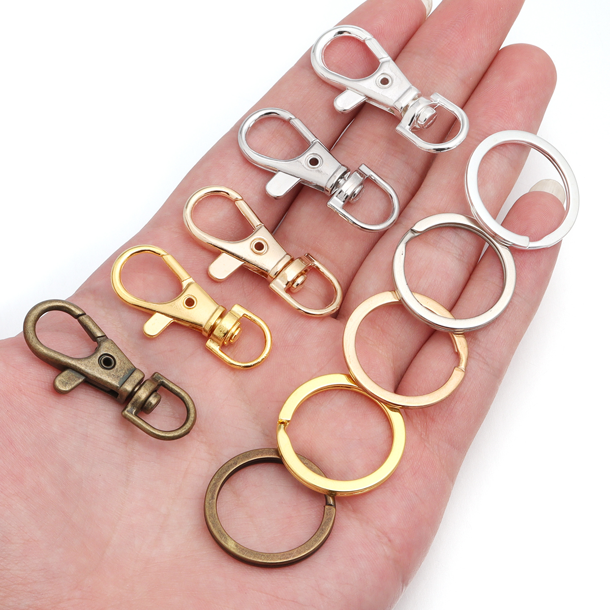 10Sets Alloy Swivel Lobster Cl - огляд і ціна Jewelry Making Rings