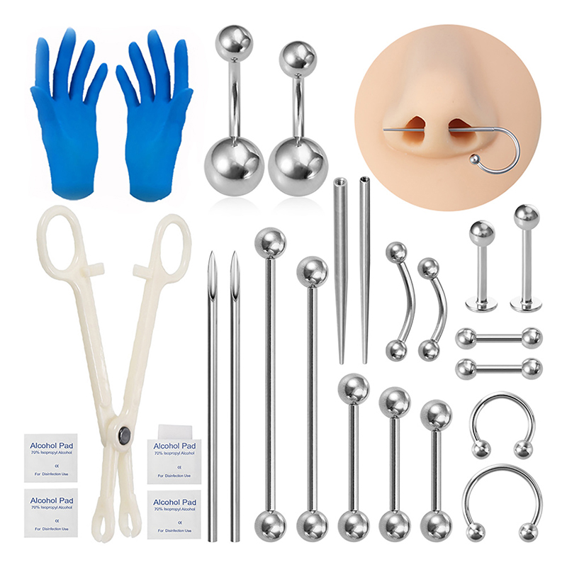 Body Piercing Kit Surgical Ste - огляд і ціна Jewelry Making Needle Nose Pliers