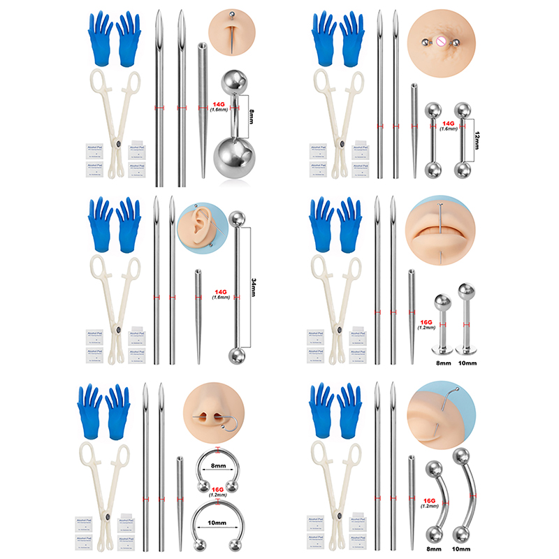 Body Piercing Kit Surgical Ste - огляд і ціна Jewelry Making Needle Nose Pliers